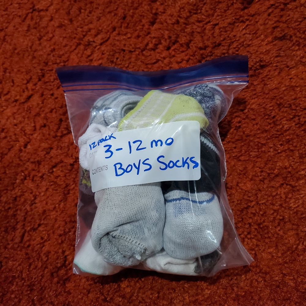 Baby Boys 3- 12 Month Socks (12 Pack)